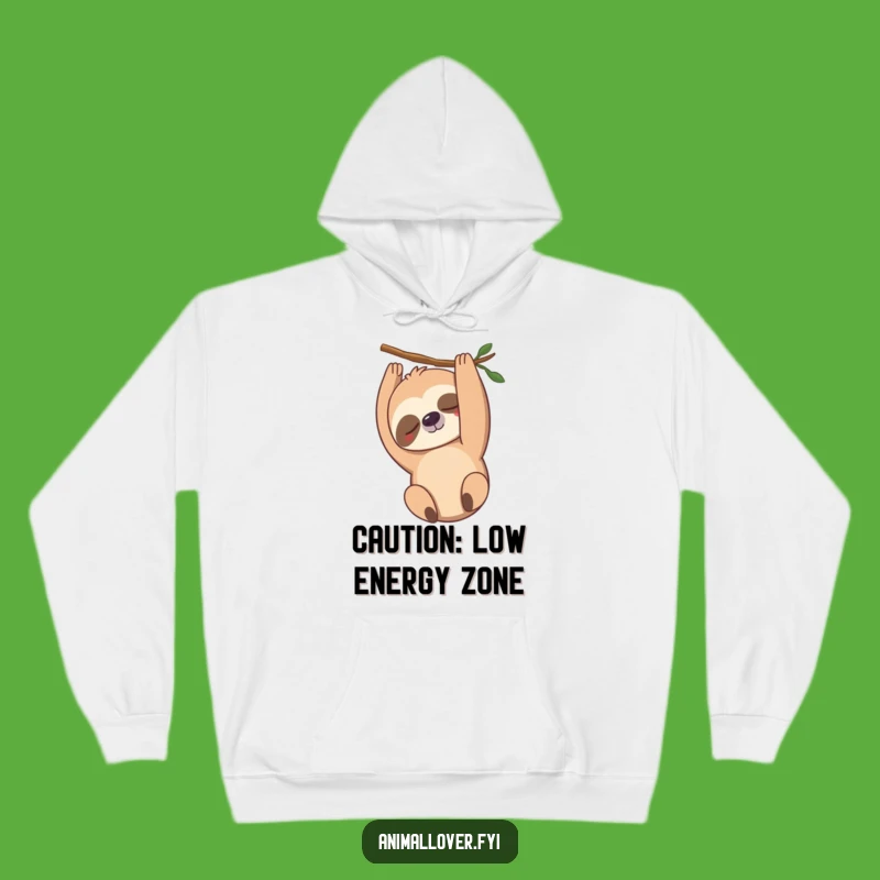 Funny Sloth Hoodie: Cozy Upside Down Smile for Ultimate Snuggle Season Comfort