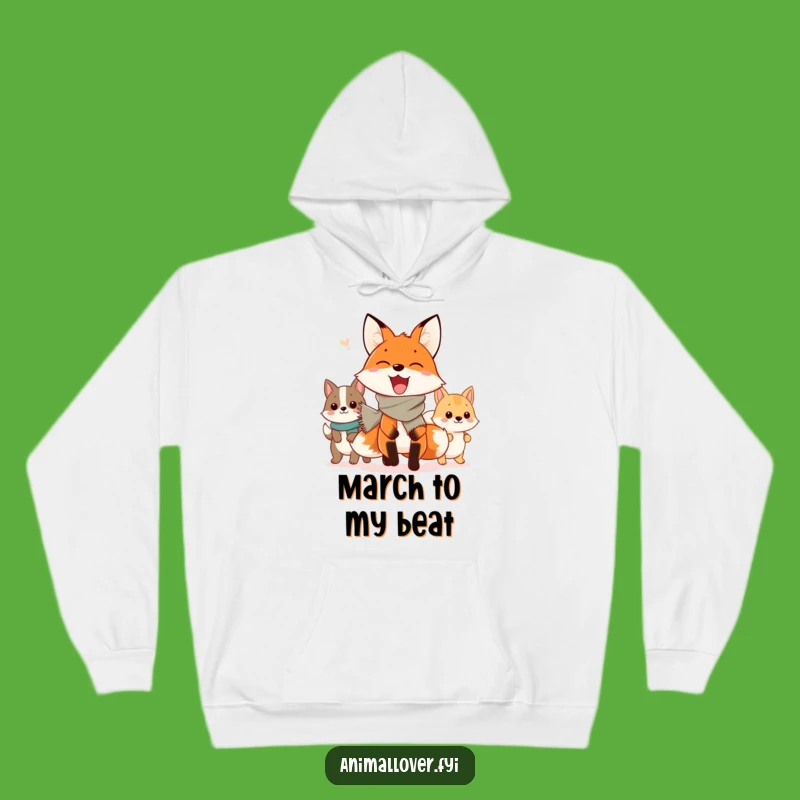 Cozy Funny Fox Parade Hoodie: Warmth Meets Whimsy, Ultimate Funny Gift for All