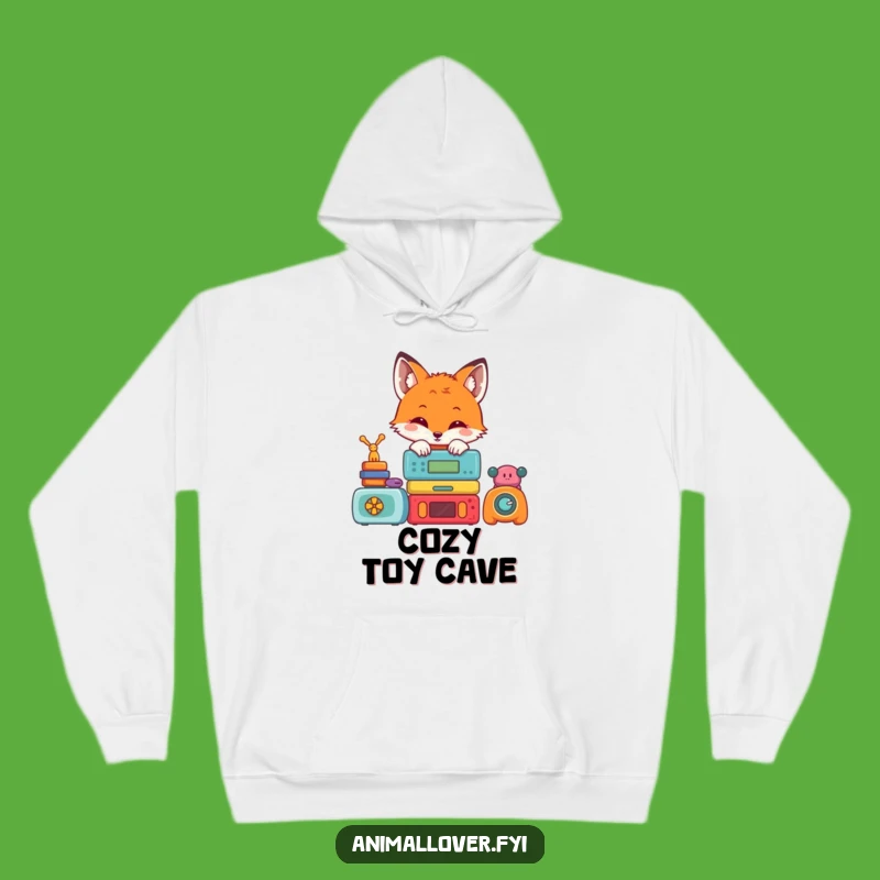 Cozy Funny Fox Toy Hoodie: Warm & Hilarious Outerwear for Cuddle Time!