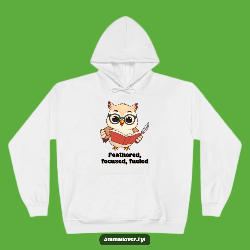 Cozy Funny Owl Hoodie - Stay Warm While Enjoying Your Favorite Books