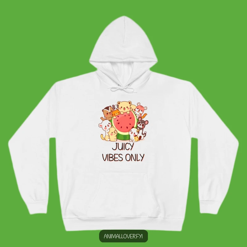 Cozy Funny Watermelon Animals Hoodie - Warm Your Soul with Laughter and Style