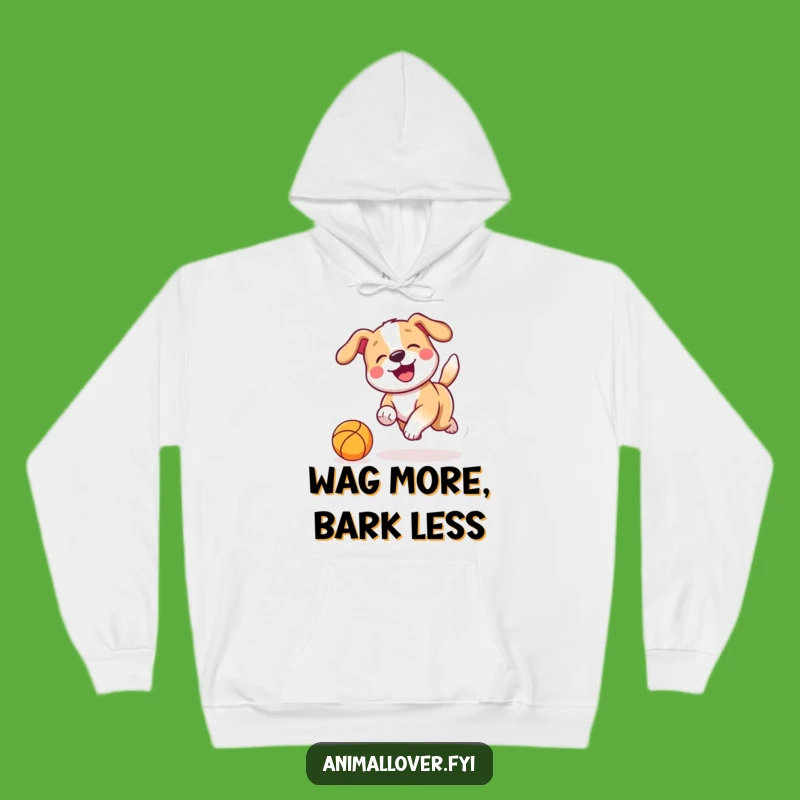 Funny Dog Chasing Hoodie: Cozy Up with Playful Pup Energy