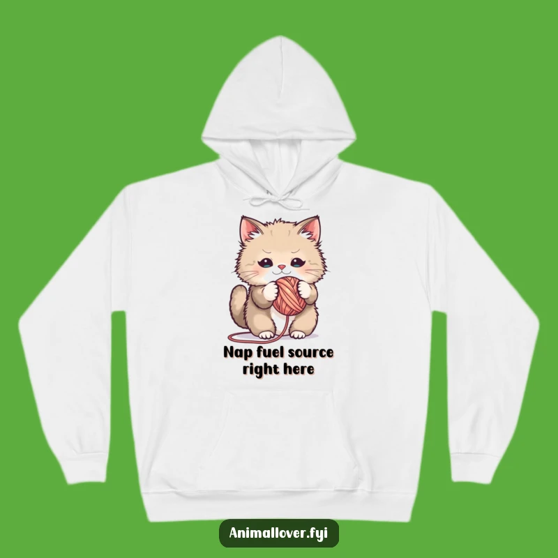 Funny Fluffy Cat Yarn Hoodie: Cozy Up with Hilarious Feline Fun and Warmth