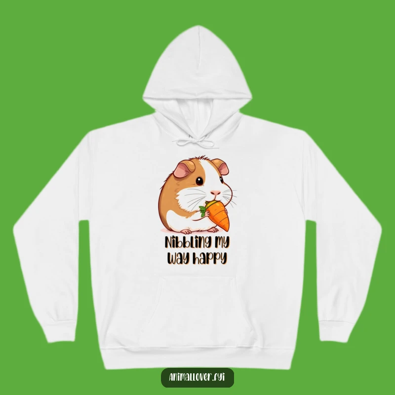 Funny Guinea Pig Carrot Hoodie: Cozy Cuteness! Funny Gift!