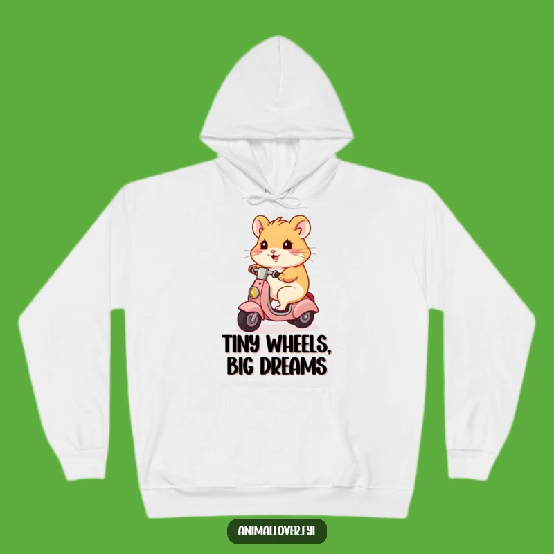 Funny Hamster Scooter Hoodie - Cozy & Hilarious Gift Idea!