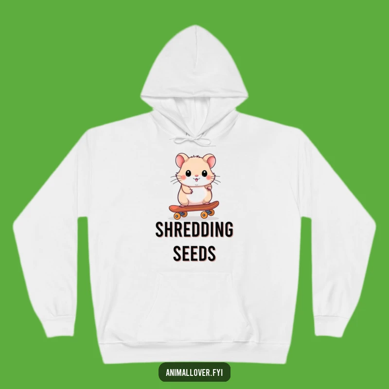 Funny Hamster Skateboarder Hoodie: Stay Cozy and Cool with This Rad Rodent Sweatshirt!