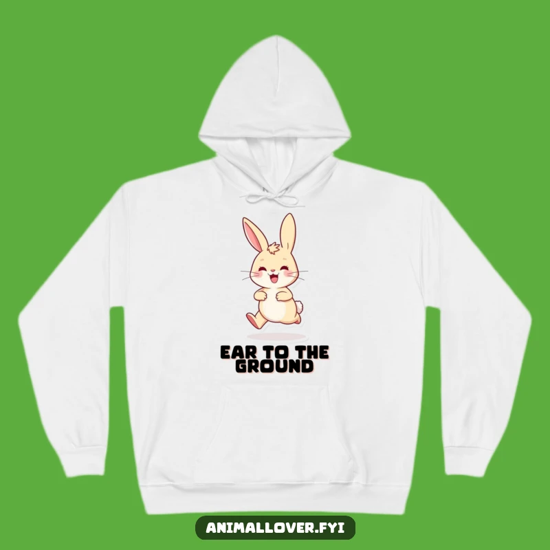 Funny Playful Rabbit Hoodie, Cozy Up with Energetic Fun and Comfort