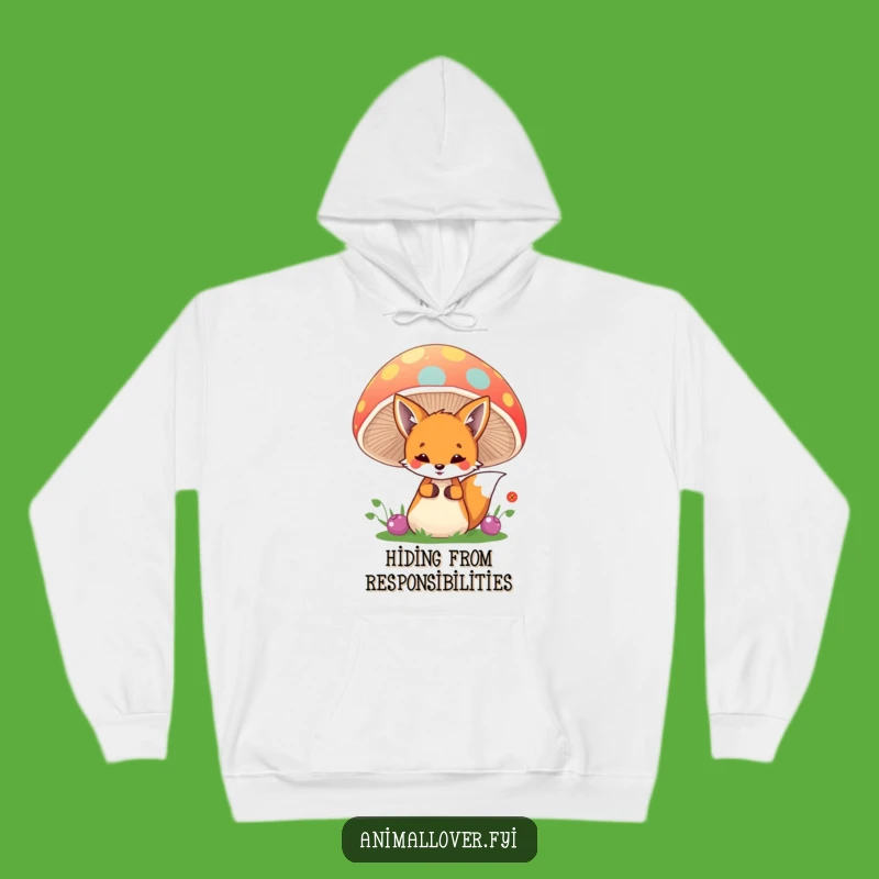 Funny Fox Mushroom Hoodie: Cozy Apparel for Forest Explorers