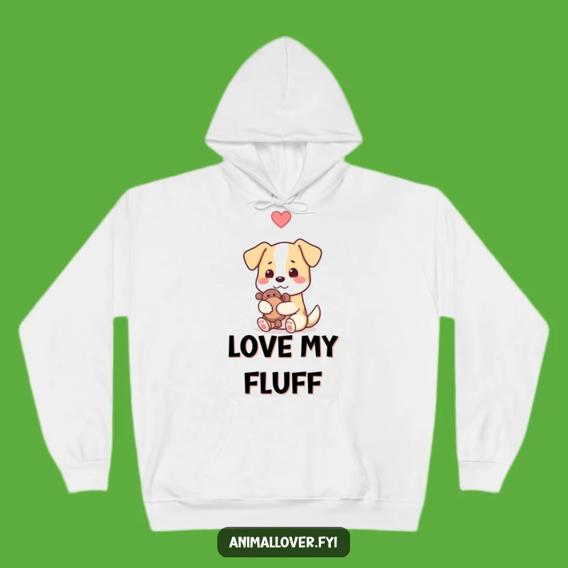 Funny Dog Lover Hoodie - Cozy Pet Hugging Toy Sweatshirt, Perfect Funny Gift