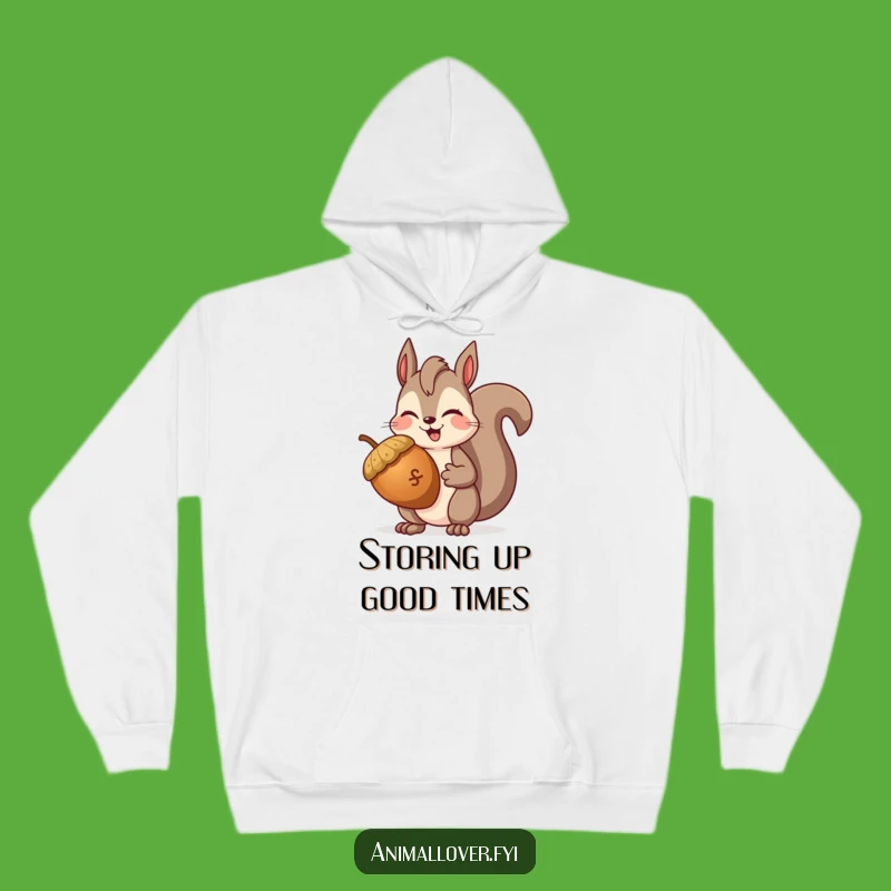 Funny Squirrel Winking Hoodie: Stay Warm with Hilarious Nutty Comfort