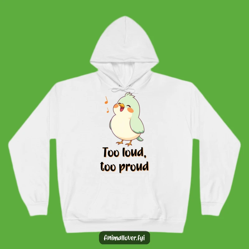 Funny Bird Hoodie: Cozy Puffed Chest Singer for Warm, Cheerful Days