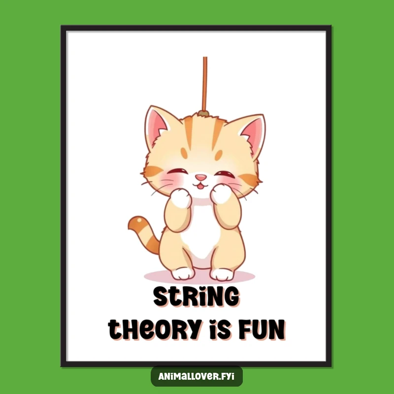 Free Printable Wall Art: Playful Kitten, Hilarious Downloadable Decor for Cozy Spaces