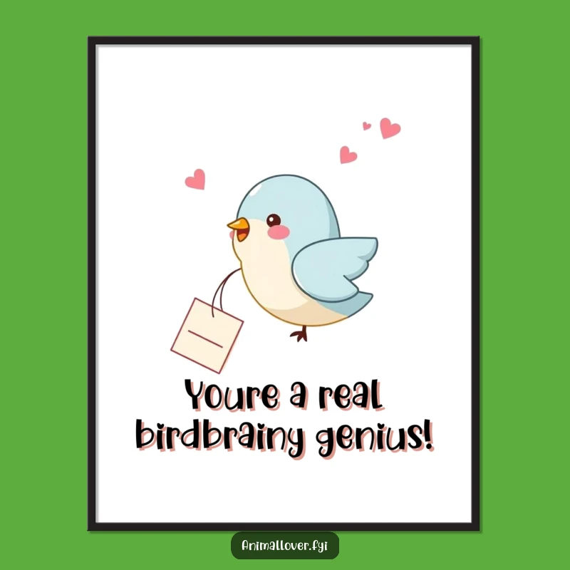 Free Printable Wall Art: Birdy Note Theme, Your Whimsical Downloadable Decor for Any Room!