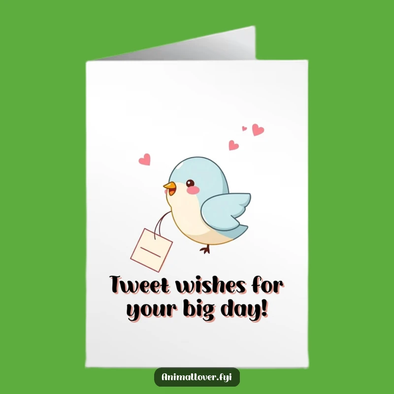 Free Printable Bday Card: Birdy Love Note, Your Quirky Downloadable Gift for a Special Day!
