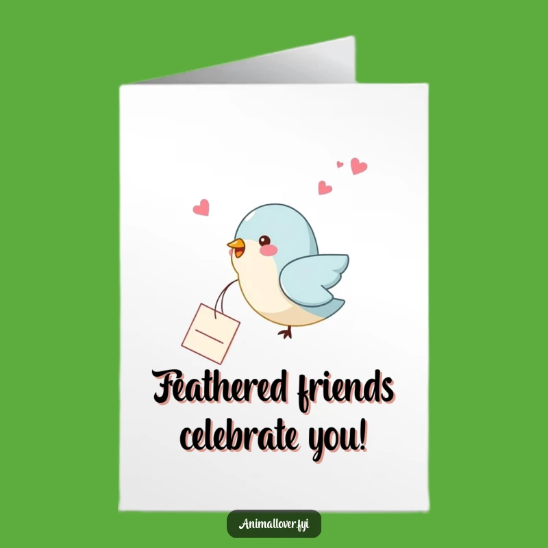 Free Printable Congrats Card: Birdy Message, Your Sweet Downloadable Gift for Big News!