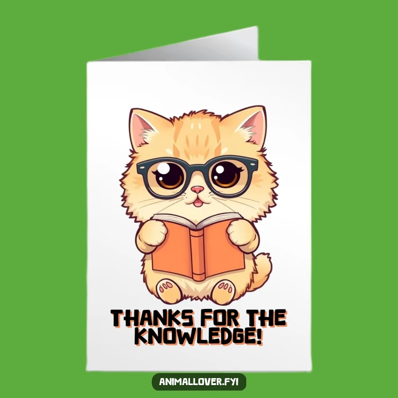 Free Printable Thank You Card: Funny Upside-Down Cat Reader Expressing Thanks Downloadable Gift