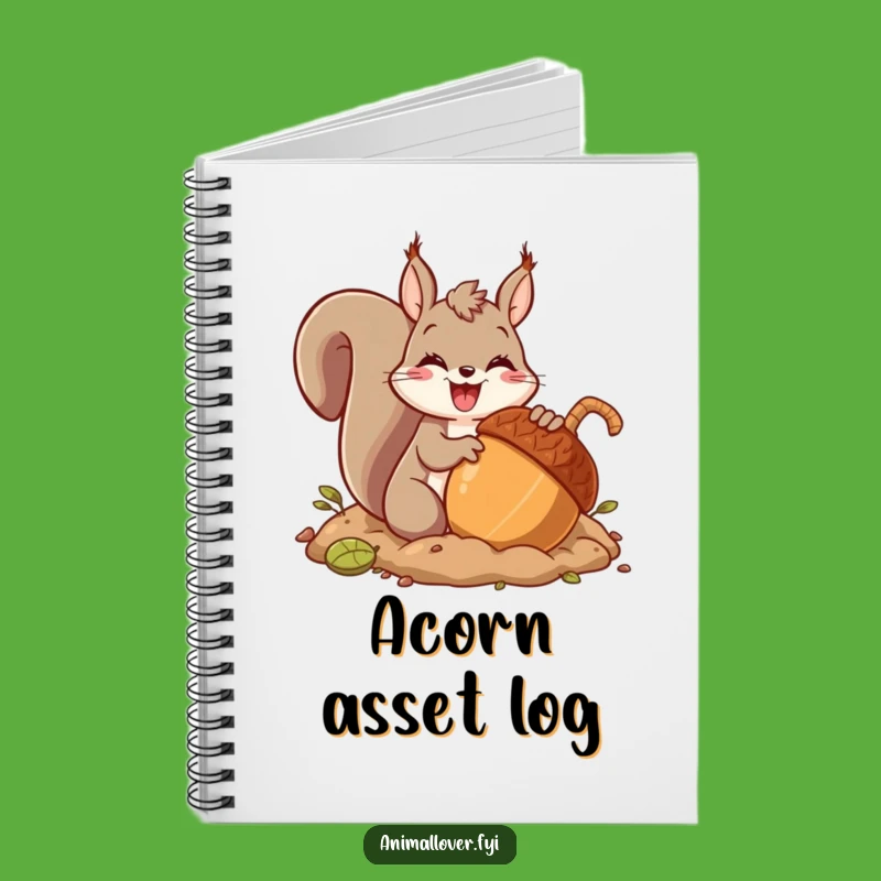 Funny Squirrel Acorn Hoard Notebook - Jot Down Ideas with Nutty Humor