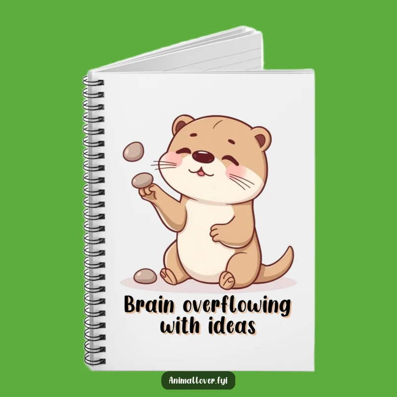 Funny Otter Notebook: Curious Juggler Journal for Your Playful Ideas