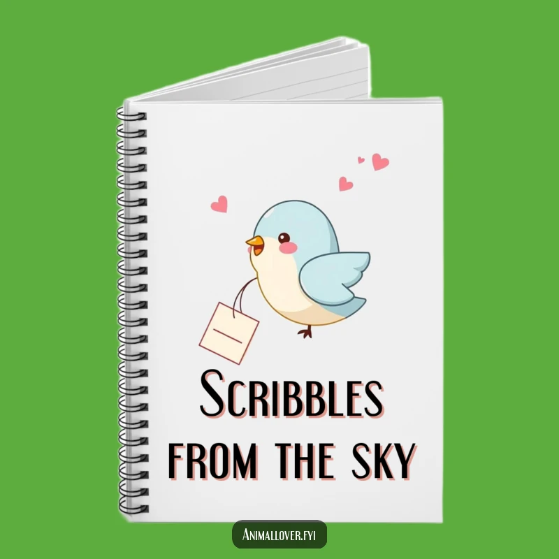 Funny Bird Note Notebook: Flying Messenger for Ideas, Heartfelt & Humorous Journal