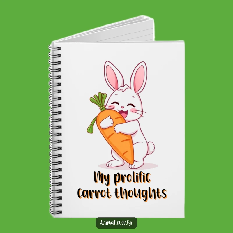 Funny Bunny Carrot Hugging Notebook: Jot Down Ideas with Delight
