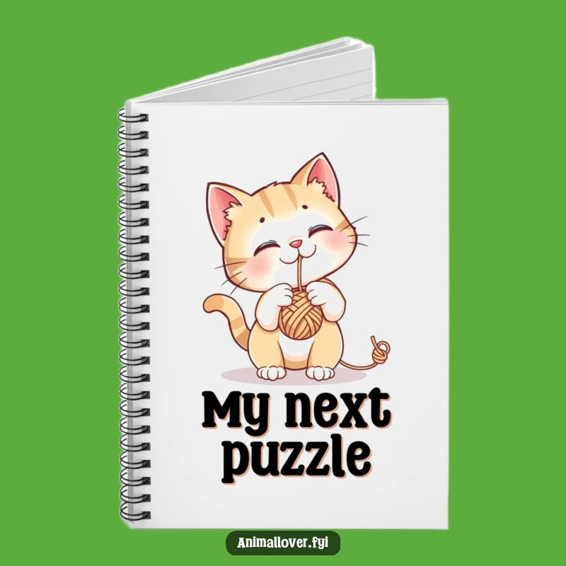 Funny Cat Yarn Ball Notebook: Jot Down Your Thoughts with This Hilarious Feline Companion!