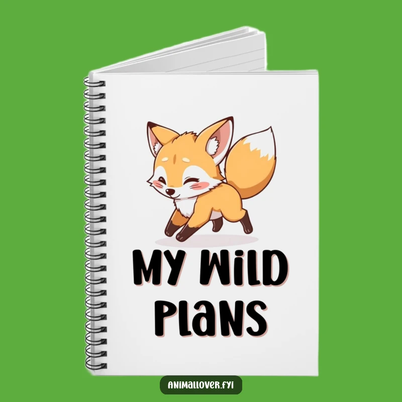 Funny Fox Tail Notebook: Jot Down Your Adventures! Funny Gift!