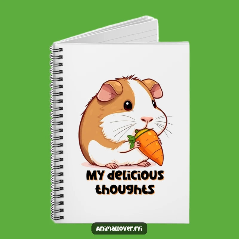 Funny Guinea Pig Carrot Notebook: Jot Down Sweet Thoughts! Funny Gift!