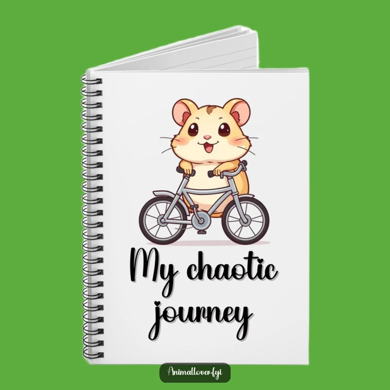 Funny Hamster Bicycle Notebook: Hilarious Pet Journal for Speedy Ideas Gift