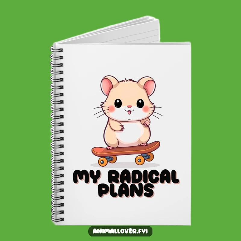 Funny Hamster Skateboarder Notebook: Jot Down Your Epic Ideas with This Hilarious Rodent!