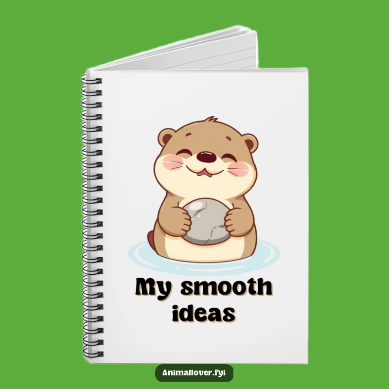 Funny Otter Stone Notebook: Hilarious River Dweller Journal for Relaxed Ideas Gift