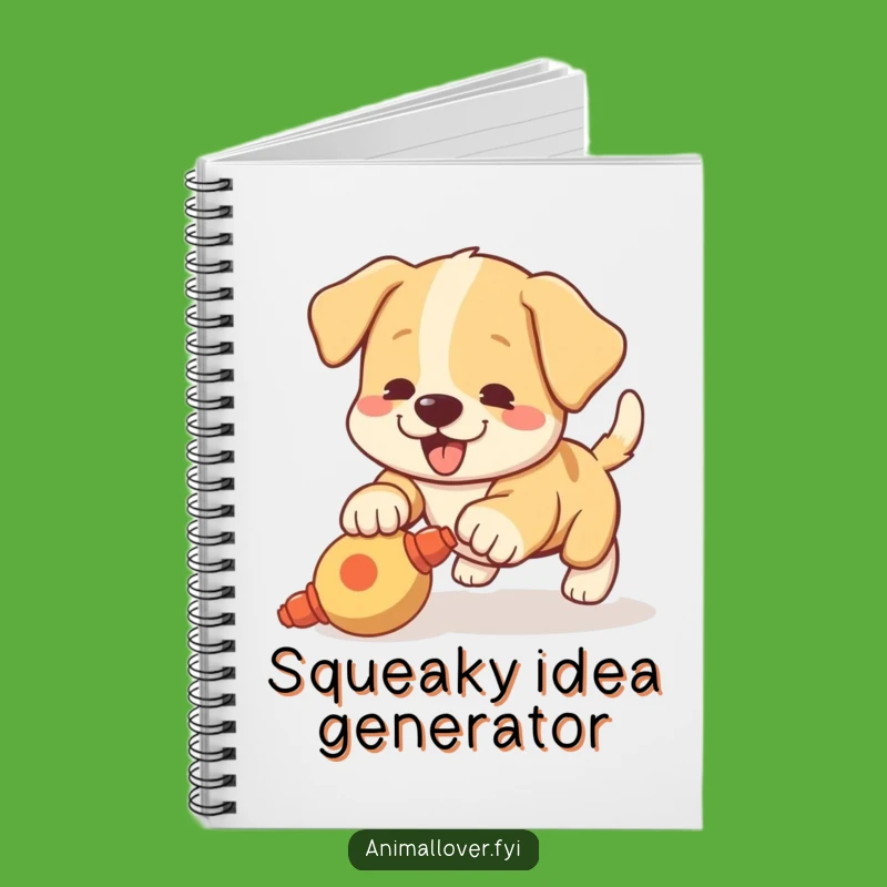 Funny Puppy Pouncing Notebook: Journal Playful Dog Lover, Energetic & Funny