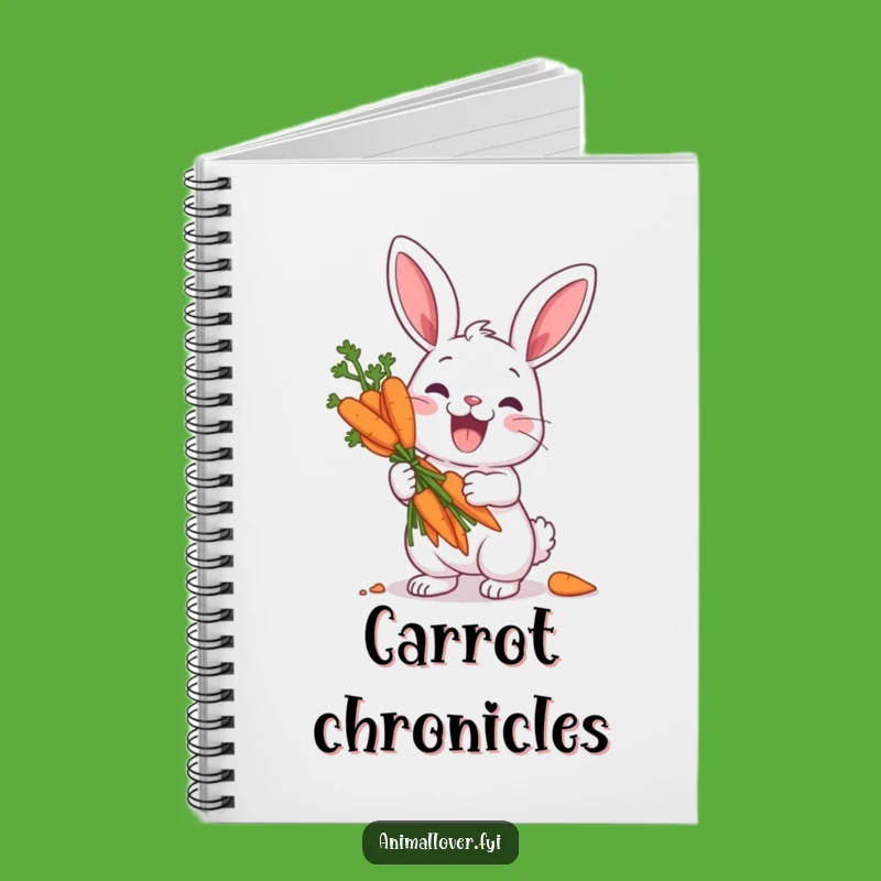 Funny Rabbit Carrot Treasure Notebook - Jot Down Ideas with Bunny Humor