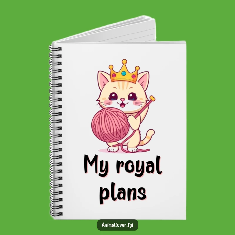 Funny Royal Cat Notebook: Crowned Ideas, Regal Journal Funny Gift!