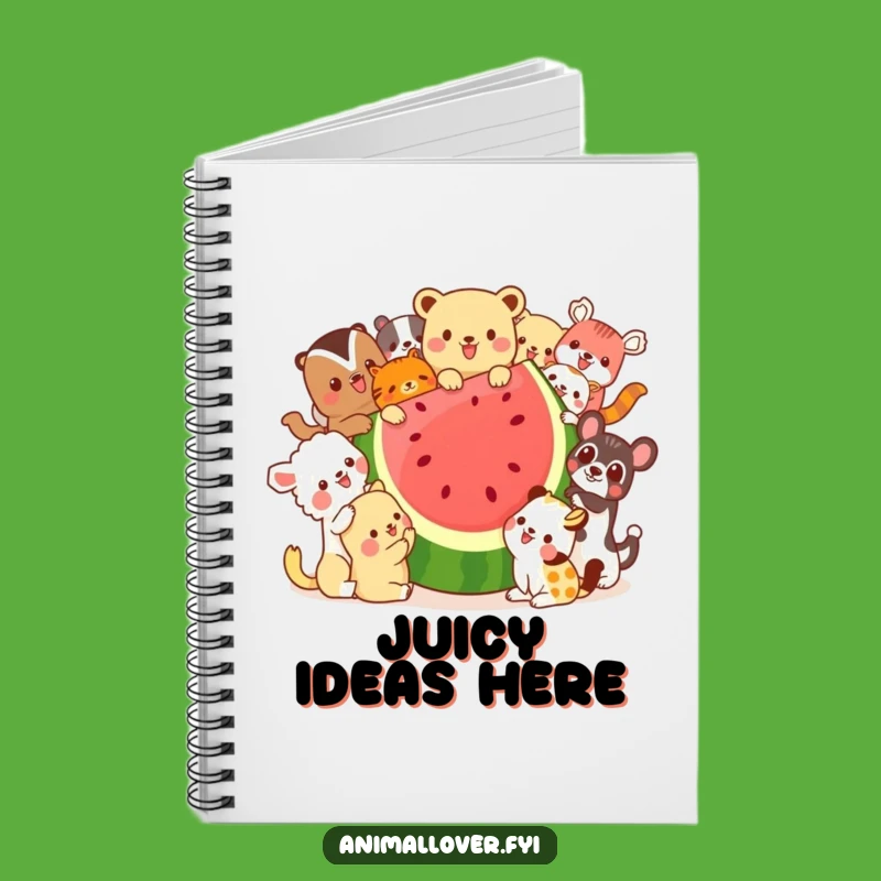 Funny Watermelon Animals Notebook - Jot Down Ideas with Fruity Fun and Laughter