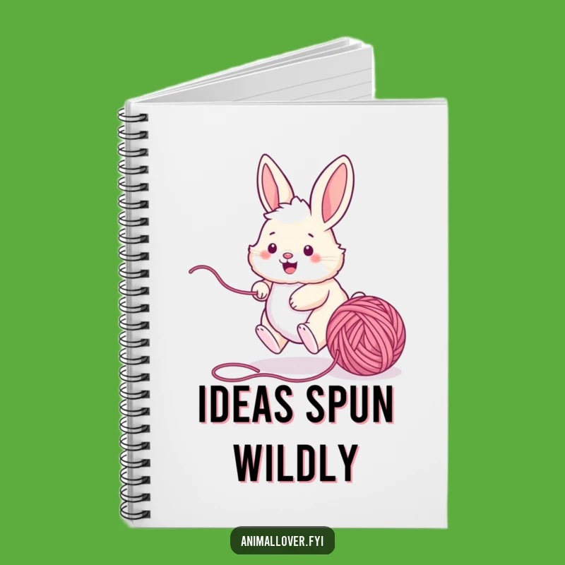 Funny Bunny Yarn Notebook - Playful Pet Journal, Perfect Funny Gift