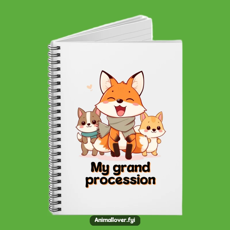 Inspiring Funny Fox Parade Notebook: Jot Down Ideas with Animal Parade Cheer!