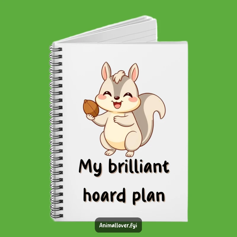 Funny Happy Squirrel Nut Notebook: Jot Down Your Thoughts with This Hilarious Journal