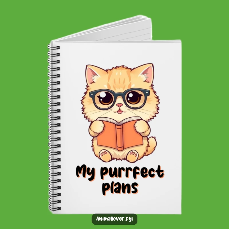 Funny Cat Reading Notebook: Jot Down Thoughts with Feline Flair