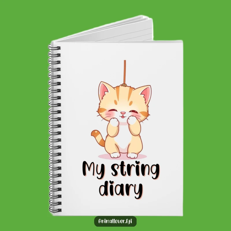 Playful Funny Kitten String Notebook: Jot Down Ideas with Feline Fun!