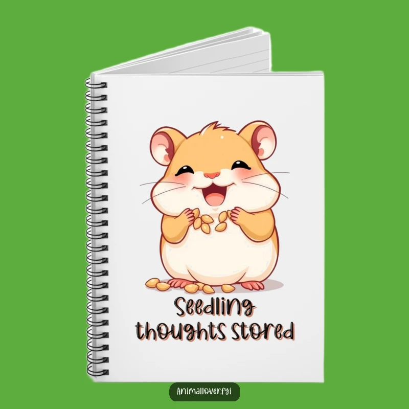 Funny Joyful Hamster Notebook, Jot Down Ideas with Cheeky Whimsy