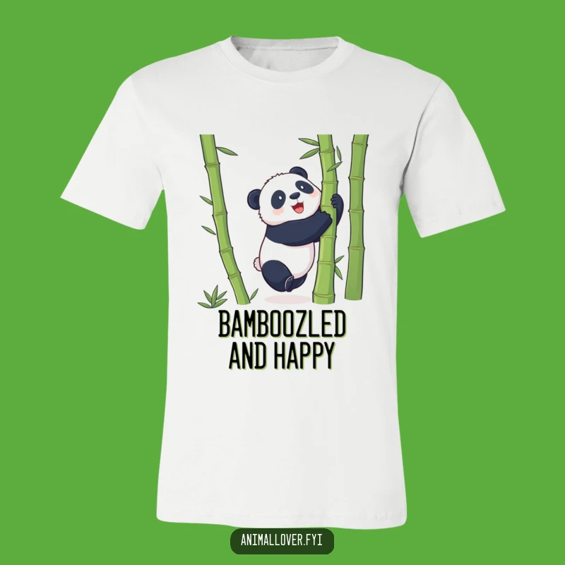 Funny Panda Bamboo Hug T-Shirt: Playful Bear Adventure Tee for Panda Fans Gift