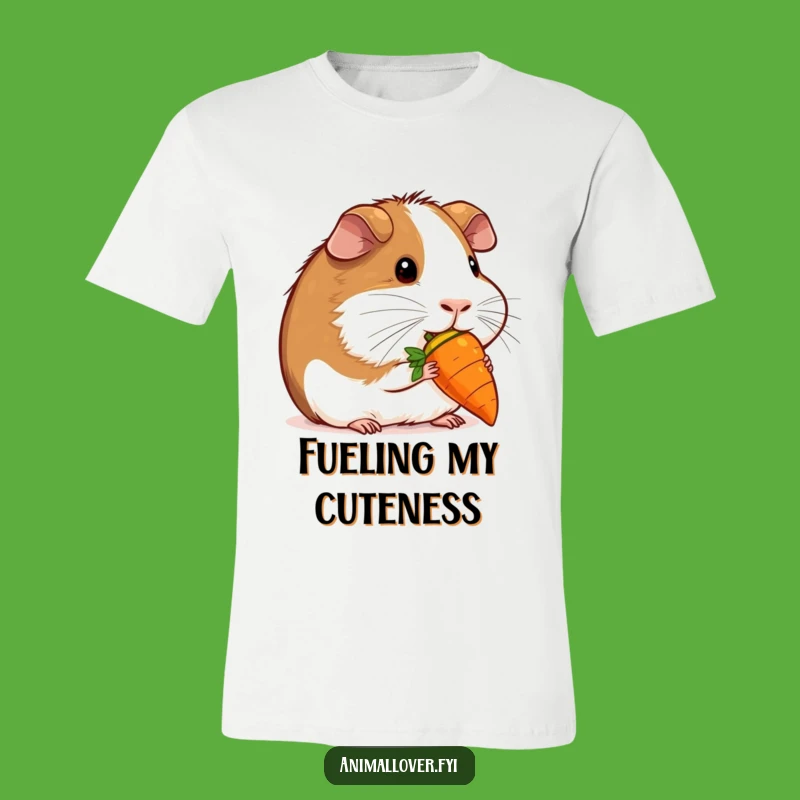 Funny Guinea Pig Carrot T-Shirt: Snack Happy Funny Gift!