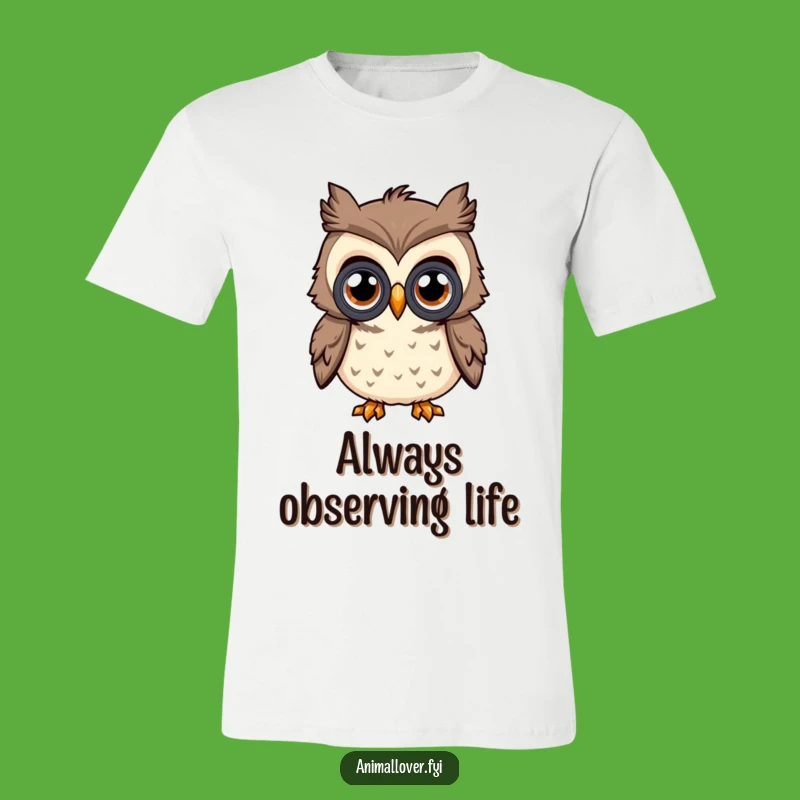Funny Curious Owl T-Shirt: Show Your Inquisitive Side with Hilarious Style