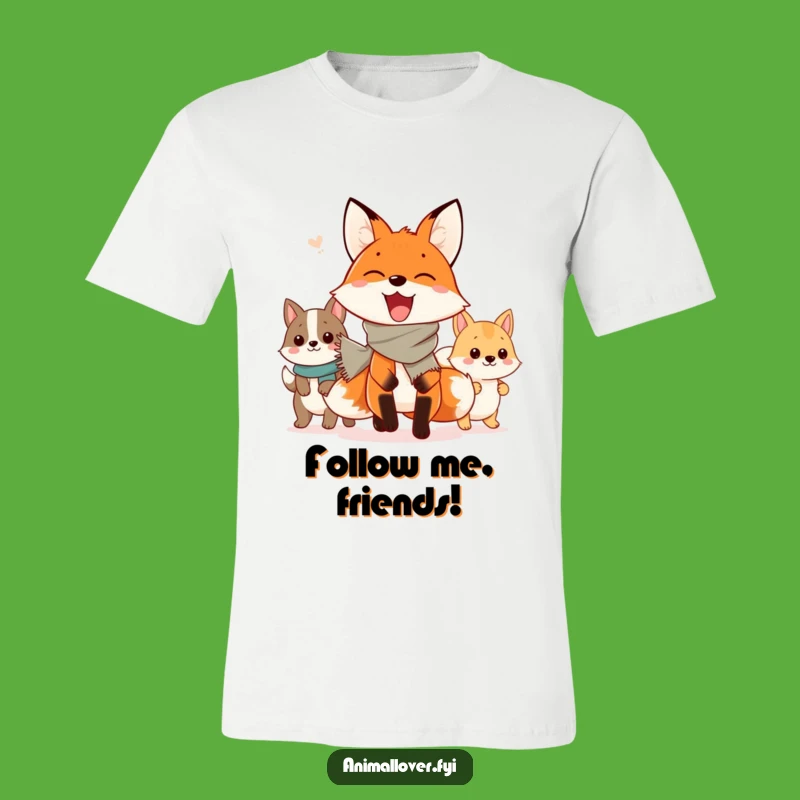 Funny Fox Parade T-Shirt: Wear the Joy of Animal Celebration, Great Funny Gift Idea