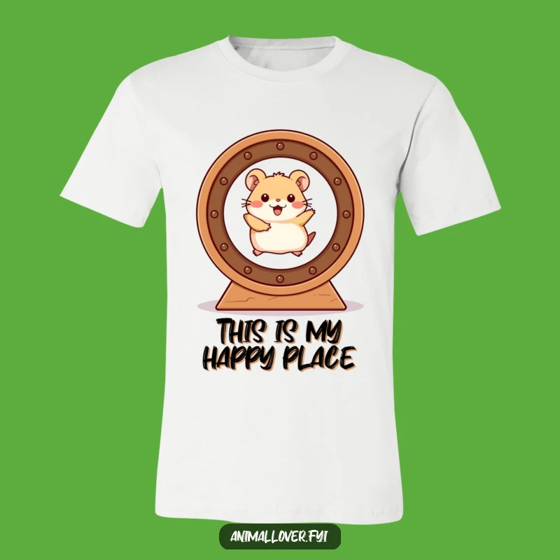 Funny Hamster Wheel T-Shirt: Pure Joy, The Ultimate Funny Gift for Active Souls!