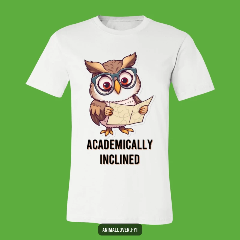 Funny Owl Spectacles T-Shirt: Curious Scholar Tee, Wise & Funny Gift
