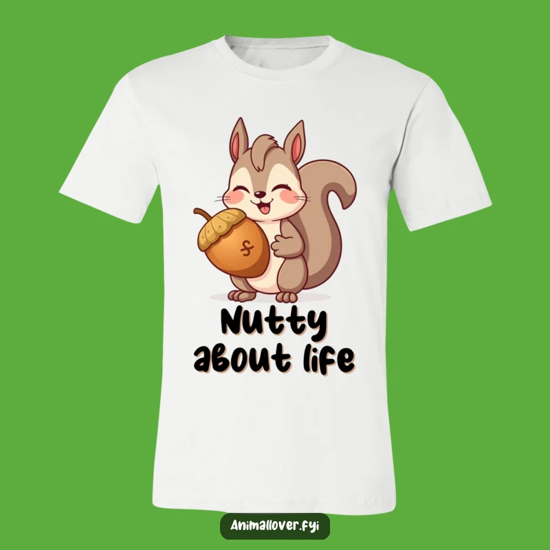 Funny Squirrel Winking T-Shirt: Hilarious Nutty Design for Cozy Wear