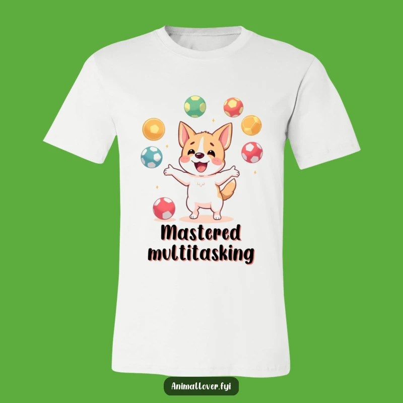 Funny Dog Juggling T-Shirt: Wear Your Dexterity with Hilarious Style!