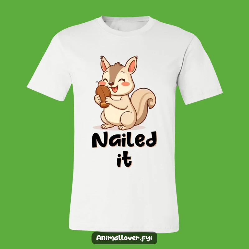 Funny Squirrel Nut T-Shirt: Cheerful Thumbs Up - Quirky Animal Gift