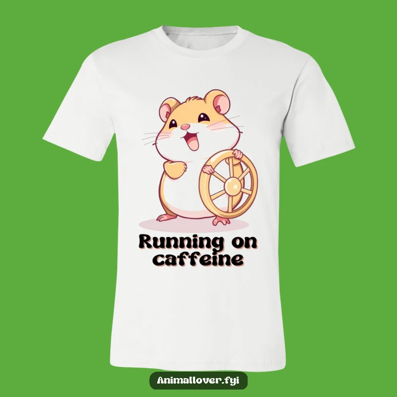 Funny Hamster Power Tee: Hilarious Shirt for Fitness Fanatics